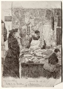 No Mercado Velho de Jean Emile Laboureur