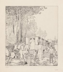 A Halte dos Boémios de Jean Emile Laboureur