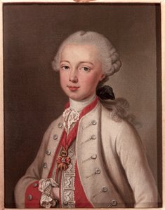 Leopoldo II (1747-1792) Sacro Imperador Romano e Grão-duque da Toscana, 1762 de Jean Étienne Liotard