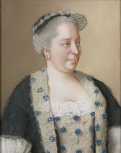 Maria Teresa da Áustria (1717-80), arquiduquesa da Áustria, rainha da Hungria e Boémia, imperatriz romano-alemã de Jean Étienne Liotard