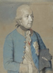 Retrato de José II da Áustria (1741-90), imperador romano-germânico e mais tarde rei da Hungria e Boêmia de Jean Étienne Liotard