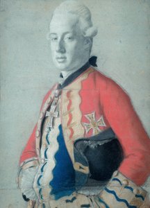Retrato do arquiduque Maximilian Franz da Áustria (1756-1801), mais tarde arcebispo e eleitor de Colônia e príncipe bispo de Münster de Jean Étienne Liotard