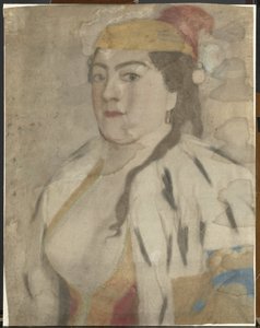 Retrato de uma mulher desconhecida de Istambul de Jean Étienne Liotard