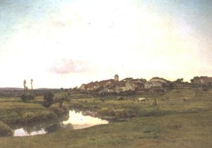 O Saone em Lironcourt, Vosges de Jean F. Monchablon