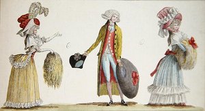Fantasias masculinas e femininas na França de Jean Florent (after) Defraine