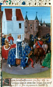 Entrada de João II em Paris, século XIV, 1455-1460. de Jean Fouquet