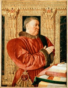 Retrato do Ministro da Justiça da França Guillaume Jouvenel des Ursins (Pintura de Jean Fouquet