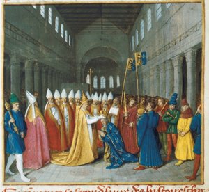 A coroação de Carlos Magno, c.1460 (miniatura)