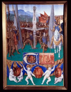 O martírio de São Pedro Miniatura retirado de "O Livro de Horas de Etienne Chevalier" de Jean Fouquet (1420-1477/1481) de Jean Fouquet