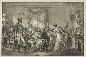 Napoleão no Palácio do Grão-Duque em Florença, placa treze da Vida Política e Militar de Napoleão