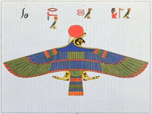 O deus Horus representado na forma de um sparrowhawk, 1823