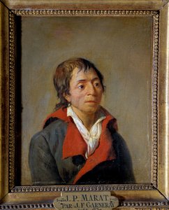 Retrato de Jean-Paul Marat (1743-1793), médico, fundador do "L