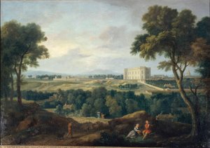 O Observatório, visto do Butte aux Cailles, cerca de 1710 (óleo sobre tela) de Jean Francois I Millet