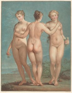 As três Graças. de Jean Francois Janinet