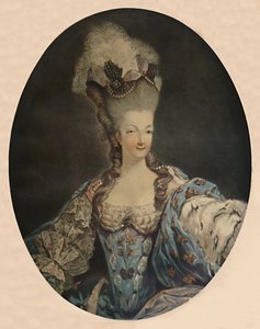 Maria Antonieta, rainha da França, 1777, 1913 de Jean Francois Janinet