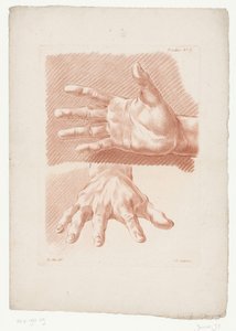 Duas mãos Composições com partes do corpo humano (título da série) IIIe Cahier de Principes de Dessins d