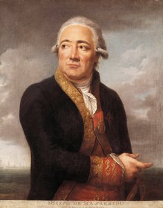Retrato do Almirante espanhol José de Mazarredo Salazar (1745-1812), Pintura de Jean Francois Marie Bellier (1745-1836) 1783 Madrid. Museu Naval de Jean Francois Marie Bellier