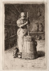 Uma mulher agitando. de Jean Francois Millet