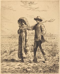 Partida para o trabalho (Le depart pour le travail) de Jean Francois Millet