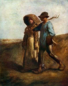 Indo para o Trabalho, c1850-1851, 1912. de Jean Francois Millet
