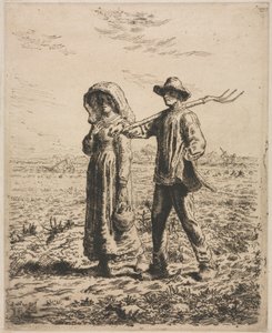 Indo trabalhar. de Jean Francois Millet