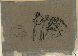 Grupo de mulheres de Jean Francois Millet