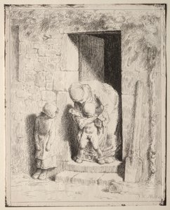 Precaução Materna. de Jean Francois Millet