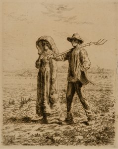 Camponeses a trabalhar de Jean Francois Millet