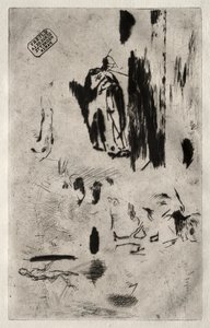 Placa com esboços de Jean-Francois Millet
