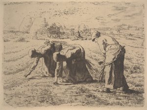The Gleaners, c.1855 (gravura) de Jean Francois Millet