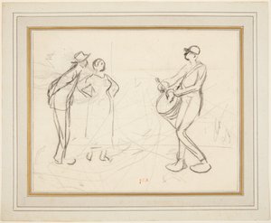 Três figuras de Jean Francois Millet