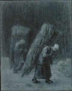 Women Carrying Twigs, ca. 1858. de Jean Francois Millet