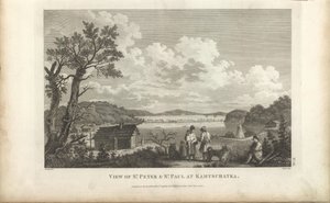 Vista do porto de Petropavlovsk, década de 1780. de Jean Francois de Galaup La Perouse