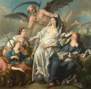 O tempo a revelar a verdade de Jean François de Troy