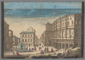 Vista do Teatro de Marcelo em Roma de Jean François Daumont (possibly)