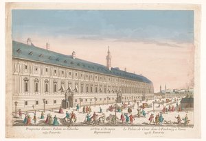 Vista de um palácio imperial em um subúrbio de Viena 65º. Vüe ​​d