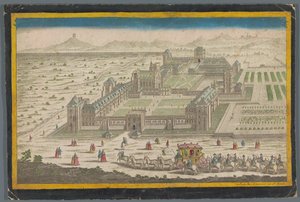 Vista do Castelo de Vincennes de Jean François Daumont