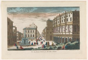 Vista do Teatro de Marcelo em Roma Vue du fameux Theatre de Marcellus em Roma (título no objeto) de Jean François Daumont