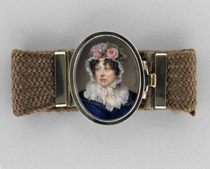 Bracelete com retrato de Lady Susan Murray de Jean-François Gérard Fontallard