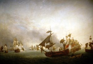 Combate Naval da Ilha de Granada de Jean Francois Hue