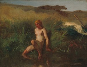 O banhista de Jean Francois Millet