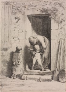 Solicitude maternal de Jean Francois Millet