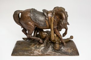 The Wounded Amazon, 1839. de Jean François Théodore Gechter