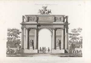 Arco do Triunfo. De: Coleção de fachadas dos principais monumentos construídos em São Petersburgo, 180