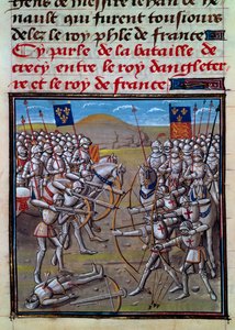Batalha de Crecy, miniatura de Froissart