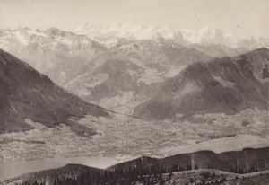 Vista de Rigi Kulm (foto a p/b) de Jean Gaberell