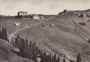 Hotel Rigi Staffel, Electric Arth Rigi Bahn (foto a p/b) de Jean Gaberell