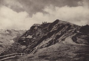 Rigi Kulm, hotel no topo (foto p/b) de Jean Gaberell