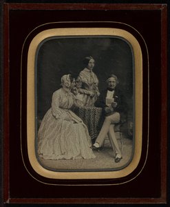 Retrato de Jean Gabriel e Anne-Charlotte-Adélaide Eynard com Madame Charrière de Jean Gabriel Eynard