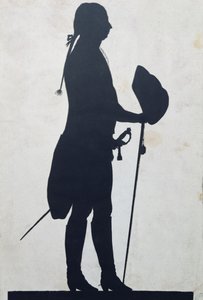 Silhueta de um homem de Jean Gaspard Lavater